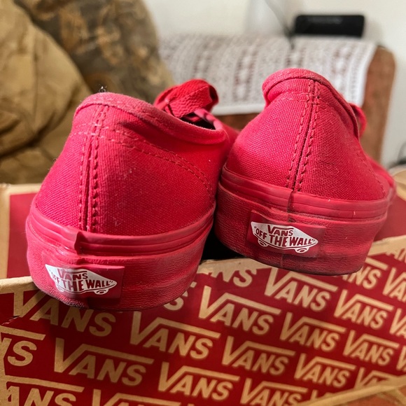Red Vans Authentic - Picture 2 of 4